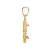 14 mm 14k Yellow Gold coin bezel for 14 mm Coin — alternate view