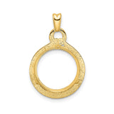 14 mm 14k Yellow Gold coin bezel for 14 mm Coin — additional image