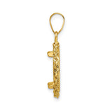 14 mm 14k Yellow Gold coin bezel for 14 mm Coin — alternate view