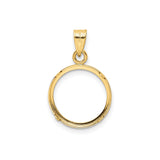 14 mm 14k Yellow Gold coin bezel for 14 mm Coin — additional image
