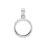 14 mm 14k White Gold coin bezel for 14 mm Coin — additional image