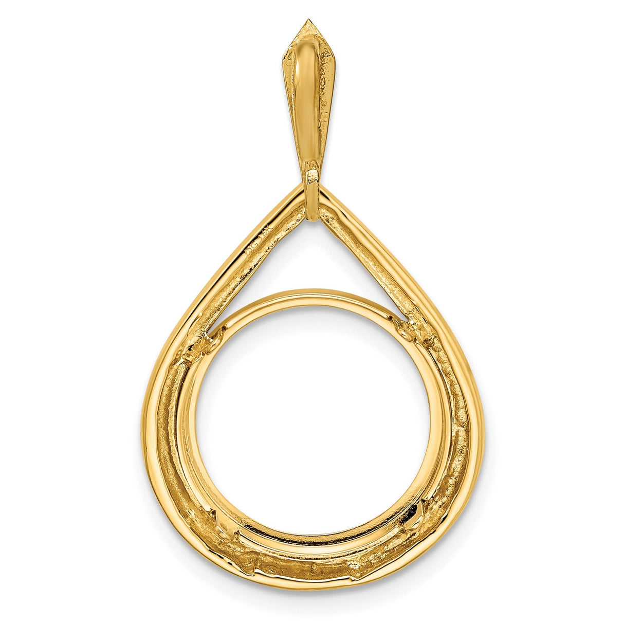 14 mm 14k Yellow Gold coin bezel for 14 mm Coin — additional image