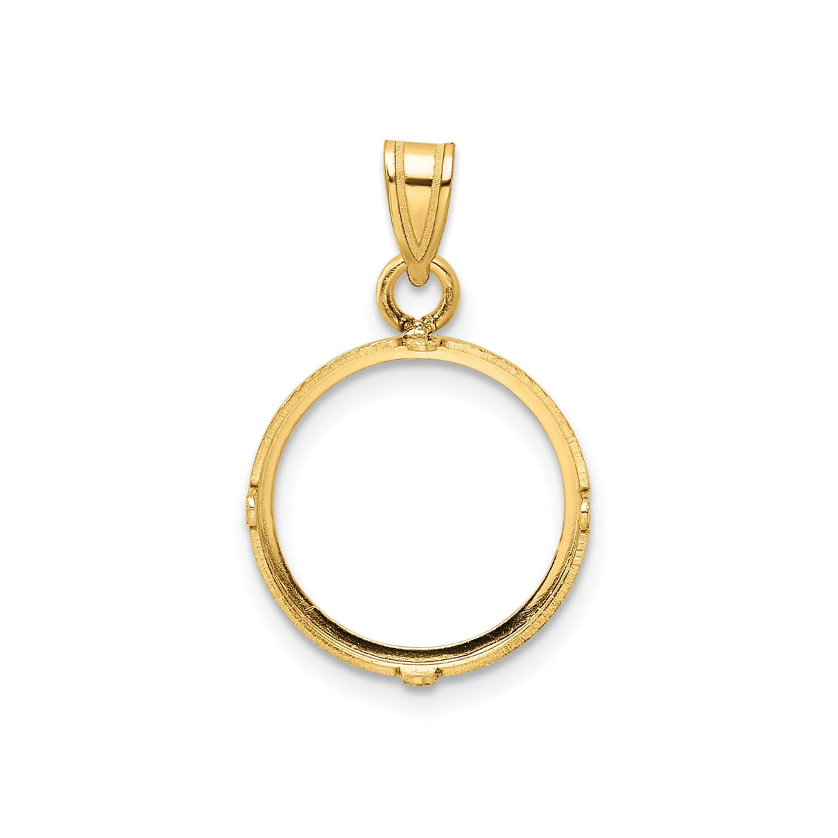 14 mm 14k Yellow Gold coin bezel for 14 mm Coin — additional image
