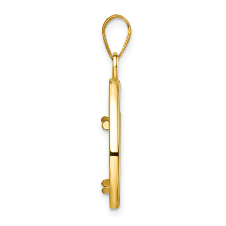 14 mm 14k Yellow Gold coin bezel for 14 mm Coin — alternate view