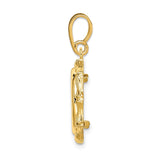 14 mm 14k Yellow Gold coin bezel for 14 mm Coin — alternate view