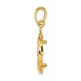 14 mm 14k Yellow Gold coin bezel for 14 mm Coin — alternate view