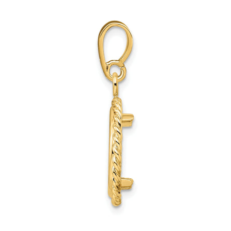 14 mm 14k Yellow Gold coin bezel for 14 mm Coin — alternate view