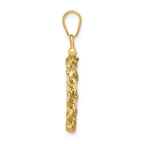14 mm 14k Yellow Gold coin bezel for 14 mm Coin — alternate view