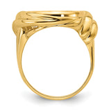 14 mm 14k Yellow Gold coin bezel for 14 mm Coin — alternate view