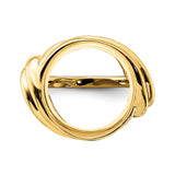 14 mm 14k Yellow Gold coin bezel for 14 mm Coin — additional image