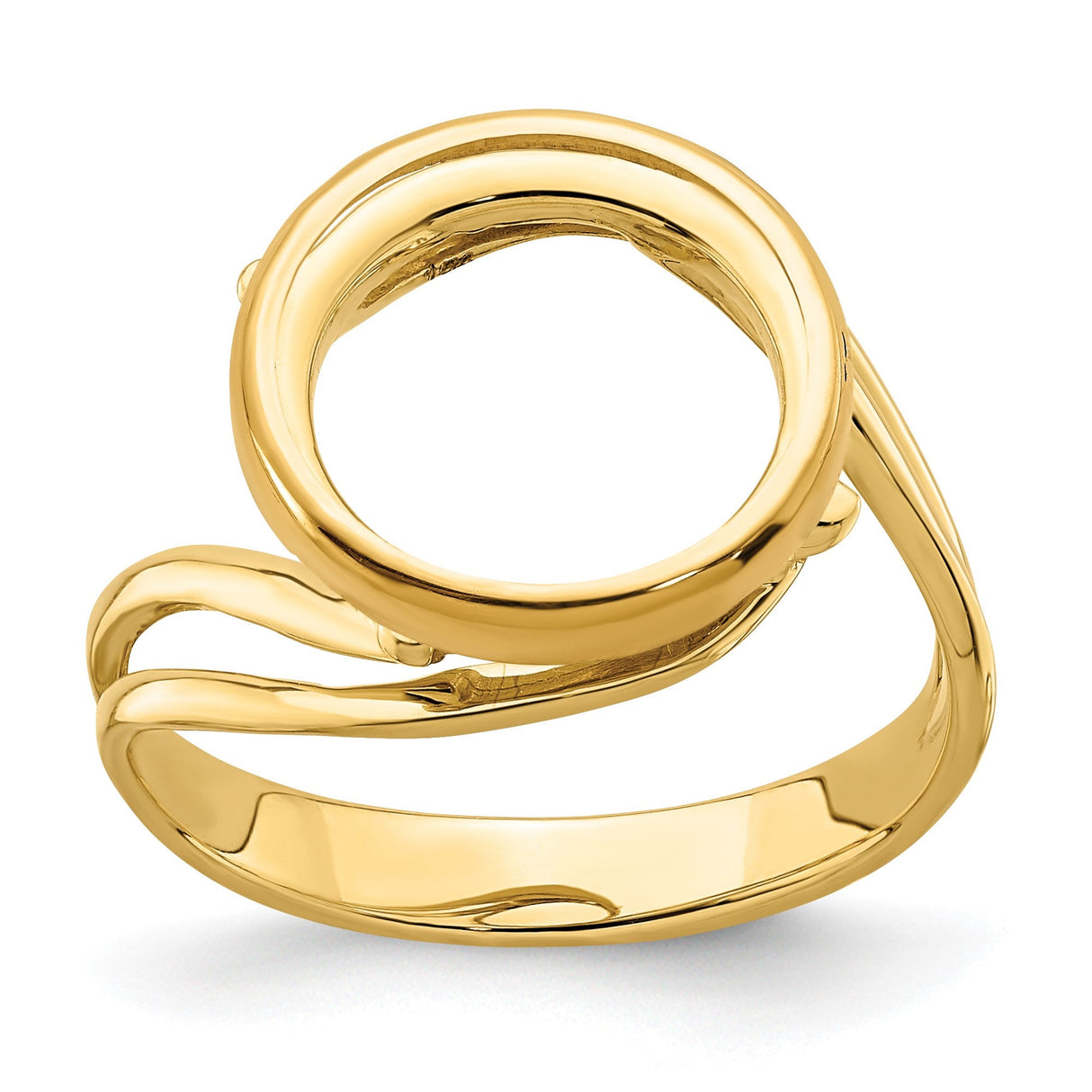 14 mm 14k Yellow Gold coin bezel for 14 mm Coin — additional image