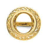 14 mm 14k Yellow Gold coin bezel for 14 mm Coin — additional image