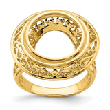 14 mm 14k Yellow Gold coin bezel for 14 mm Coin — additional image