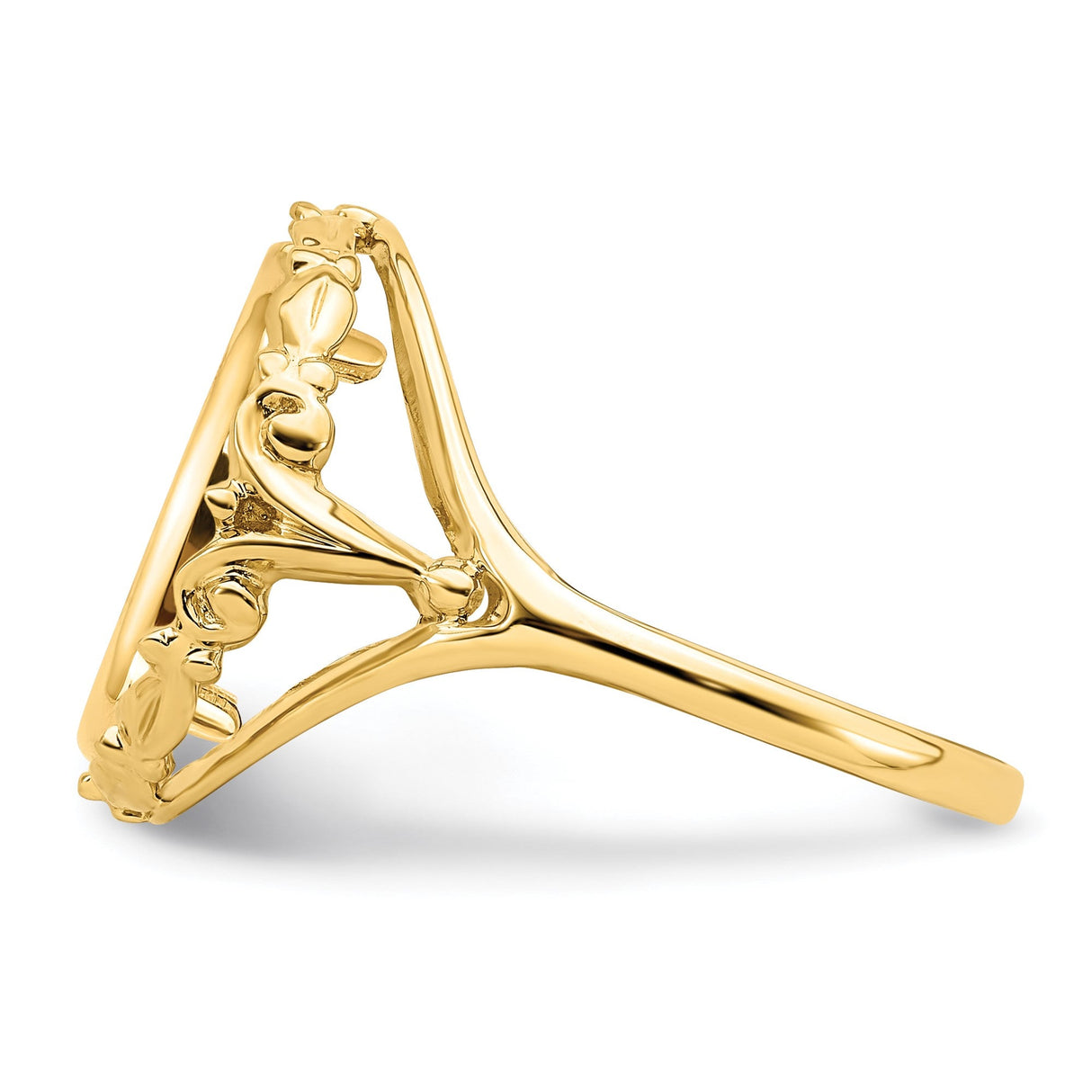 14 mm 14k Yellow Gold coin bezel for 14 mm Coin — additional image