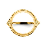 14 mm 14k Yellow Gold coin bezel for 14 mm Coin — additional image