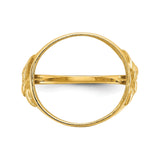 14 mm 14k Yellow Gold coin bezel for 14 mm Coin — additional image