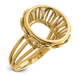 14 mm 14k Yellow Gold coin bezel for 14 mm Coin