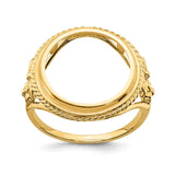 14 mm 14k Yellow Gold coin bezel for 14 mm Coin — additional image