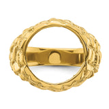 14 mm 14k Yellow Gold coin bezel for 14 mm Coin — additional image