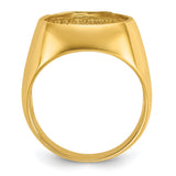 14 mm 14k Yellow Gold coin bezel for 14 mm Coin — alternate view