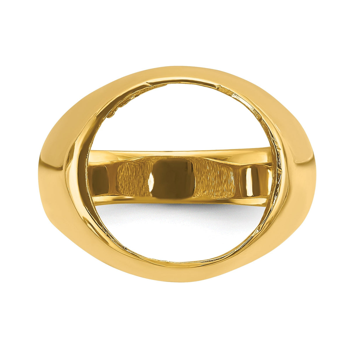 14 mm 14k Yellow Gold coin bezel for 14 mm Coin — additional image