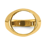 14 mm 14k Yellow Gold coin bezel for 14 mm Coin — additional image