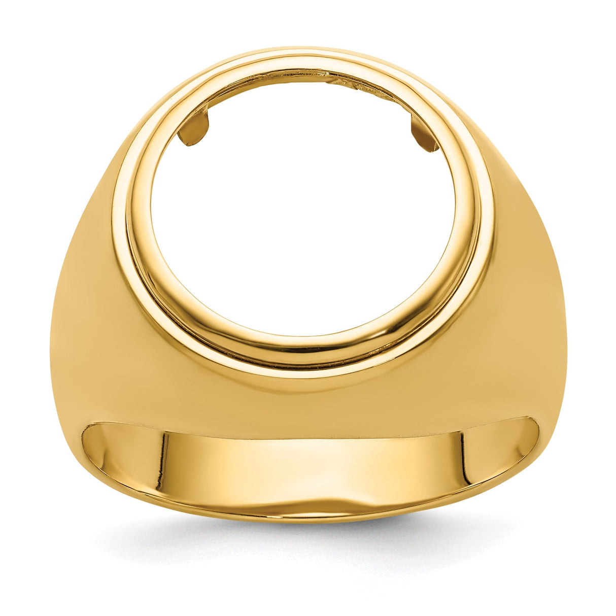 14 mm 14k Yellow Gold coin bezel for 14 mm Coin — additional image