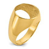 14 mm 14k Yellow Gold coin bezel for 14 mm Coin — additional image