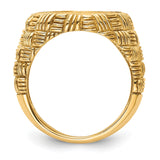 14 mm 14k Yellow Gold coin bezel for 14 mm Coin — alternate view