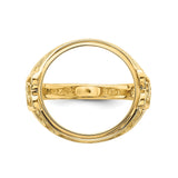 14 mm 14k Yellow Gold coin bezel for 14 mm Coin — additional image