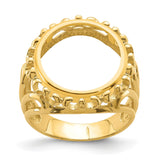 14 mm 14k Yellow Gold coin bezel for 14 mm Coin — additional image