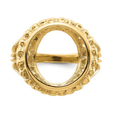 14 mm 14k Yellow Gold coin bezel for 14 mm Coin — additional image