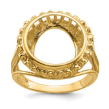 14 mm 14k Yellow Gold coin bezel for 14 mm Coin — additional image