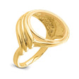 14 mm 14k Yellow Gold coin bezel for 14 mm Coin