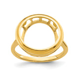 14 mm 14k Yellow Gold coin bezel for 14 mm Coin — additional image