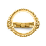 14 mm 14k Yellow Gold coin bezel for 14 mm Coin — additional image