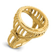 14 mm 14k Yellow Gold coin bezel for 14 mm Coin