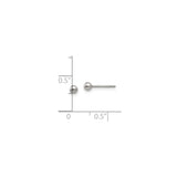 Stainless Steel Stud Earrings, Polished Ball Design, Hypoallergenic Unisex Jewelry