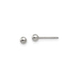 Stainless Steel Stud Earrings, Polished Ball Design, Hypoallergenic Unisex Jewelry