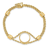 15 mm 14k Yellow Gold coin bezel for 15 mm Coin — additional image