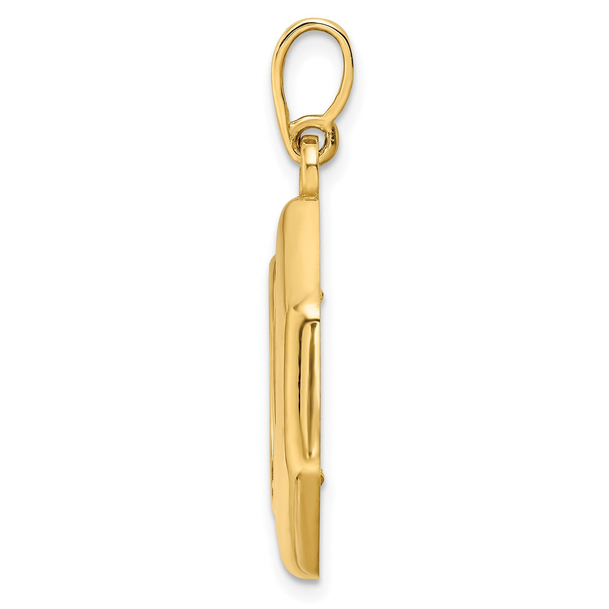 15 mm 14k Yellow Gold coin bezel for 15 mm Coin — alternate view