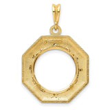 15 mm 14k Yellow Gold coin bezel for 15 mm Coin — additional image
