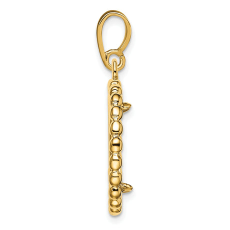 15 mm 14k Yellow Gold coin bezel for 15 mm Coin — alternate view
