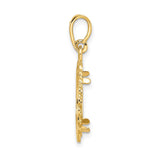 15 mm 14k Yellow Gold coin bezel for 15 mm Coin — alternate view