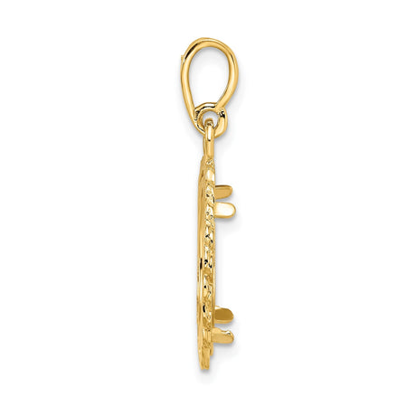 15 mm 14k Yellow Gold coin bezel for 15 mm Coin — alternate view