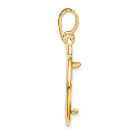 15 mm 14k Yellow Gold coin bezel for 15 mm Coin — alternate view