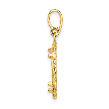 15 mm 14k Yellow Gold coin bezel for 15 mm Coin — alternate view