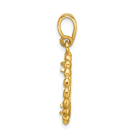15 mm 14k Yellow Gold coin bezel for 15 mm Coin — alternate view
