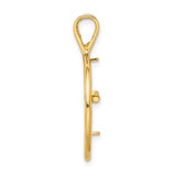 15 mm 14k Yellow Gold coin bezel for 15 mm Coin — alternate view
