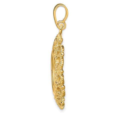 15 mm 14k Yellow Gold coin bezel for 15 mm Coin — alternate view